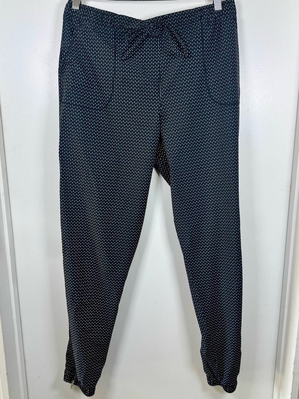 Albion Jetsetter Jogger Pants Black Dash Womens Large Tall Active Preppy Outdoor